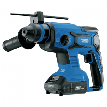 Draper D20SDSD1.7JSET D20 20V Brushless SDS+ Rotary Hammer Drill, 2 x 2.0Ah Batteries, 1 x Charger - Code: 00592 - Pack Qty 1