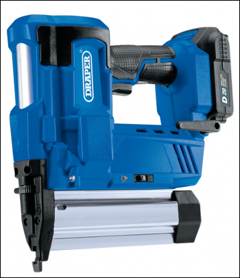Draper D20NSSET D20 20V Nailer/Stapler, 1 x 2.0Ah Battery, 1 x Charger - Code: 00646 - Pack Qty 1