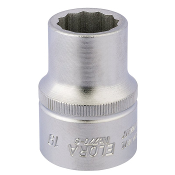 Draper 770-S 19 Elora Bi-Hexagon Socket, 3/4 inch  Sq. Dr., 19mm - Code: 00682 - Pack Qty 1