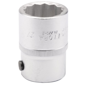 Draper 770-S 27 Elora Bi-Hexagon Socket, 3/4 inch  Sq. Dr., 27mm - Code: 00757 - Pack Qty 1