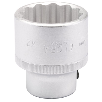 Draper 770-S 42 Elora Bi-Hexagon Socket, 3/4 inch  Sq. Dr., 42mm - Code: 00830 - Pack Qty 1