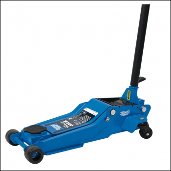Draper TJ3-E Professional Low Profile Garage Trolley Jack, 3 Tonne - Code: 01106 - Pack Qty 1