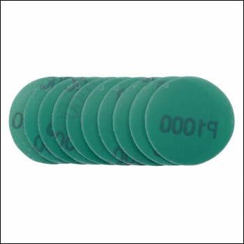 Draper SDWOD50 Wet and Dry Sanding Discs with Hook and Loop, 50mm, 1000 Grit (Pack of 10) - Code: 01109 - Pack Qty 1
