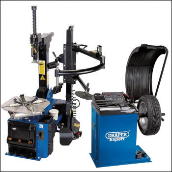 Draper TC200/WB200 Tyre Changer with Assist Arm and Wheel Balancer Kit - Code: 02152 - Pack Qty 1