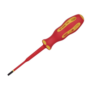 Draper 965SLIM XP1000® VDE Slimline Plain Slot Screwdriver, 4.0 x 100mm - Code: 02160 - Pack Qty 1