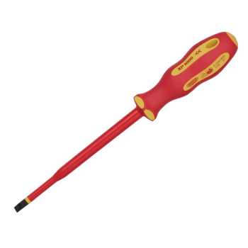 Draper 965SLIM XP1000® VDE Slimline Plain Slot Screwdriver, 6.5 x 150mm - Code: 02162 - Pack Qty 1