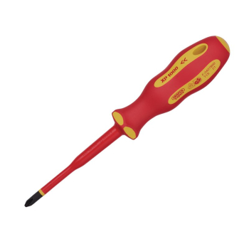 Draper 965SLIMCS XP1000® VDE Slimline Cross Slot Screwdriver, No.2 x 100mm - Code: 02164 - Pack Qty 1