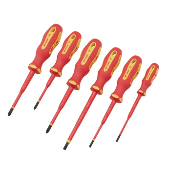 Draper 965SLIM/6 XP1000® VDE Slimline Screwdriver Set (6 Piece) - Code: 02167 - Pack Qty 1