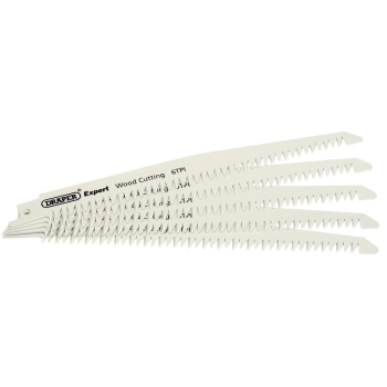 Draper RSB/W 200MM WOOD RECIP BL. 5PC - Code: 02306 - Pack Qty 1