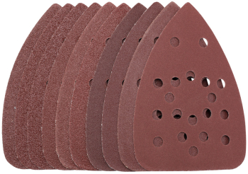 Draper APT151 Hook and Loop Tri Base Sander Sheets, 140 x 140 x 93mm, 400 Grit (Pack of 10) - Code: 02921 - Pack Qty 1