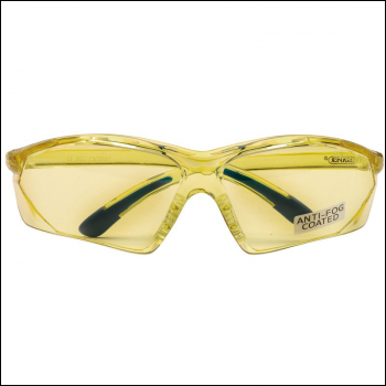 Draper SSPY10A Anti-Mist Glasses, Yellow - Code: 02935 - Pack Qty 1