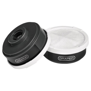 Draper 0503A1P2 Spare A1P2 Filters (2) for Combined Vapour and Dust Respirator 03030 - Code: 03030 - Pack Qty 1