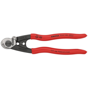 Draper 95 61 190 SB KNIPEX 95 61 190 SB Wire Rope Cutter Forged, 190mm - Code: 03047 - Pack Qty 1