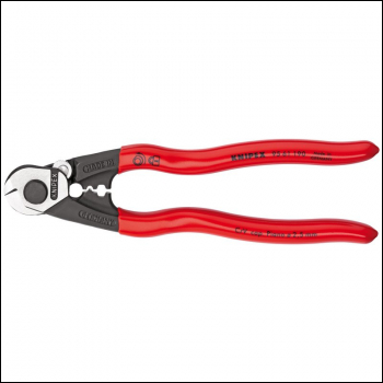 Draper 95 61 190 SB Knipex Forged Wire Rope Cutters, 190mm - Code: 03047 - Pack Qty 1
