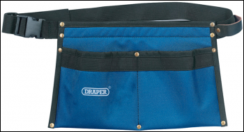 DRAPER Double Pocket Nail Pouch, Blue - Pack Qty 1 - Code: 03069