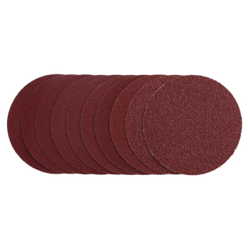 Draper SDHL125 Sanding Discs, 125mm, Hook & Loop, Assorted Grit - 40G, 80G, 120G, 240G (Pack of 10) - Code: 03158 - Pack Qty 1