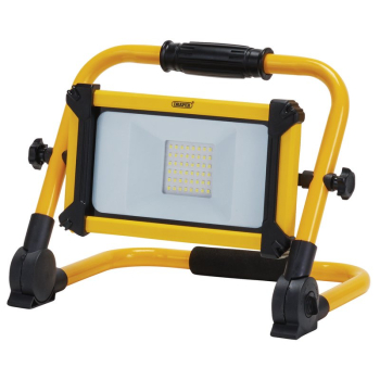 Draper RC/FSL/10W 230V Rechargeable Folding Site Light, 10W, 1100 Lumens - Code: 03182 - Pack Qty 1