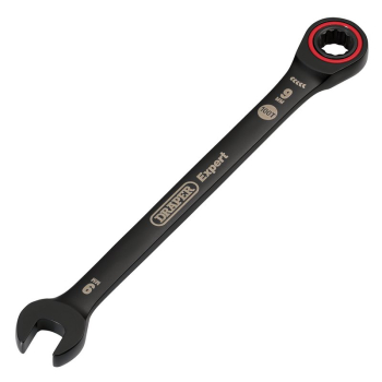 Draper 8241MM/BK Draper Expert HI-TORQ® Metric Ratchet Combination Spanner, 9mm, Black - Code: 03880 - Pack Qty 1