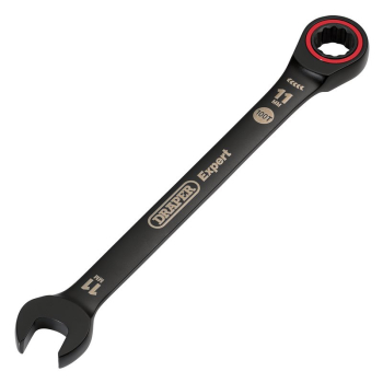 Draper 8241MM/BK Draper Expert HI-TORQ® Metric Ratchet Combination Spanner, 11mm, Black - Code: 03882 - Pack Qty 1