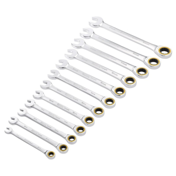 Draper 8241MM/12 Draper Expert HI-TORQ® Metric Ratchet Combination Spanner Set (12 Piece) - Code: 03897 - Pack Qty 1
