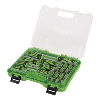 Draper 864/14/G Screwdriver Set with Case, Green (14 Piece) - Code: 03987 - Pack Qty 1