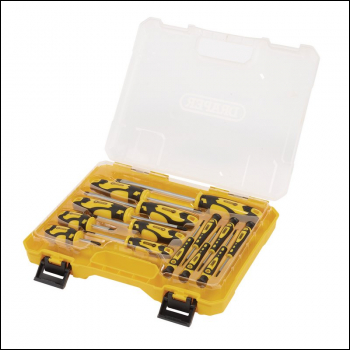 Draper 864/14/Y Screwdriver Set with Case, Yellow (14 Piece) - Code: 03988 - Pack Qty 1