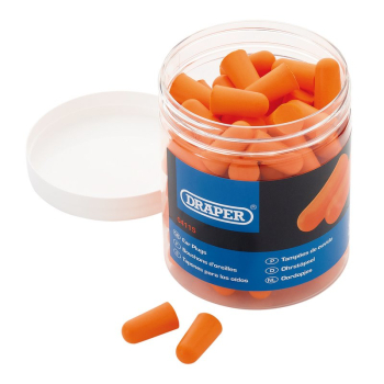 Draper EP50/B Disposable Ear Plugs (Jar of 50 Pairs) - Code: 04115 - Pack Qty 1