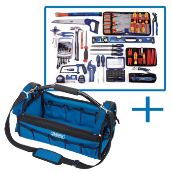 Draper DTKELECTKTB Electricians Tote Bag Tool Kit - Code: 04319 - Pack Qty 1