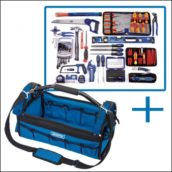 Draper DTKELECTKTB Electricians Tote Bag Tool Kit - Code: 04319 - Pack Qty 1
