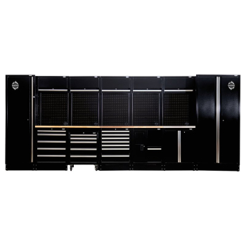Draper MS400COMBO/25A BUNKER® 25 Piece Modular Storage Combo with Sink and Hardwood Worktop, 4915mm - Code: 04389 - Pack Qty 1