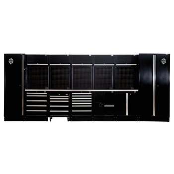 Draper MS400COMBO/25D BUNKER® 25 Piece Modular Storage Combo with Stainless Steel Worktop 4915mm - Code: 04393 - Pack Qty 1