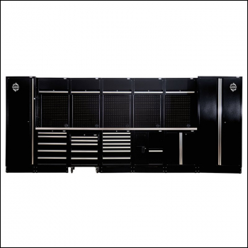 Draper MS400COMBO/25D BUNKER® Modular Storage Combo with Stainless Steel Worktop (25 Piece) - Code: 04393 - Pack Qty 1