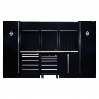 Draper MS400COMBO/16A BUNKER® Modular Storage Combo with Hardwood Worktop (16 Piece) - Code: 04398 - Pack Qty 1