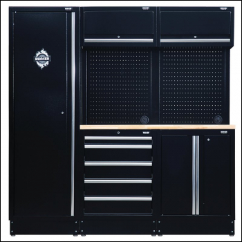 Draper MS400COMBO/11A BUNKER® Modular Storage Combo with Hardwood Worktop (11 Piece) - Code: 04488 - Pack Qty 1