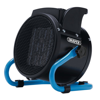 Draper ESH2000PTC/B 230V PTC Electric Space Heater, 2kW, 6824 BTU - Code: 04565 - Pack Qty 1