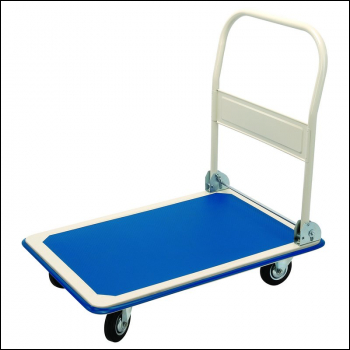 Draper FRT300 Platform Trolley with Folding Handle, 900 x 600 x 850mm, 300kg - Code: 04692 - Pack Qty 1