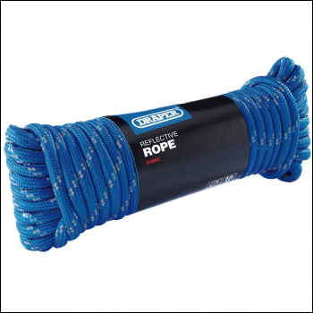 Draper RR/Q Reflective Polypropylene Rope, 15m x 9mm - Code: 04882 - Pack Qty 1