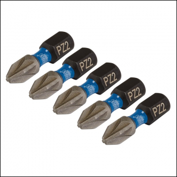 Draper IMBH/PZ25/5 Draper Expert PZ-Type Impact Screwdriver Bits, No.2 x 25mm, 1/4 inch  Hex (Pack of 5) - Code: 04951 - Pack Qty 1