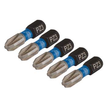 Draper IMBH/PZ25/5 Draper Expert PZ-Type Impact Screwdriver Bits, No.3 x 25mm, 1/4 inch  Hex (Pack of 5) - Code: 04975 - Pack Qty 1