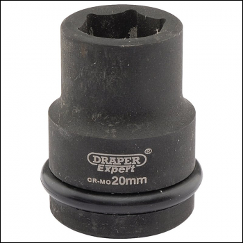 Draper 419-MM Draper Expert HI-TORQ® 6 Point Impact Socket, 3/4 inch  Sq. Dr., 20mm - Code: 05001 - Pack Qty 1