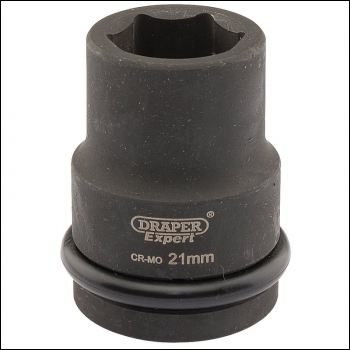Draper 419-MM Draper Expert HI-TORQ® 6 Point Impact Socket, 3/4 inch  Sq. Dr., 21mm - Code: 05002 - Pack Qty 1
