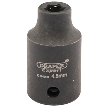 Draper 406-MM Draper Expert HI-TORQ® 6 Point Impact Socket, 1/4 inch  Sq. Dr., 4.5mm - Code: 05003 - Pack Qty 1
