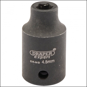 Draper 406-MM Draper Expert HI-TORQ® 6 Point Impact Socket, 1/4 inch  Sq. Dr., 4.5mm - Code: 05003 - Pack Qty 1