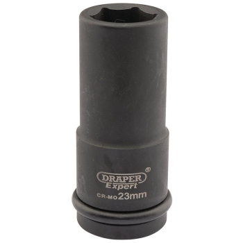 Draper 419D-MM Draper Expert HI-TORQ® 6 Point Deep Impact Socket, 3/4 inch  Sq. Dr., 23mm - Code: 05055 - Pack Qty 1