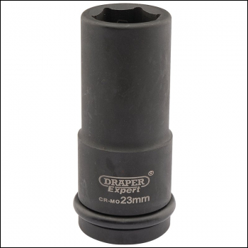 Draper 419D-MM Draper Expert HI-TORQ® 6 Point Deep Impact Socket, 3/4 inch  Sq. Dr., 23mm - Code: 05055 - Pack Qty 1