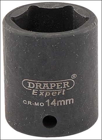 Draper 406-MM Draper Expert HI-TORQ® 6 Point Impact Socket, 1/4 inch  Sq. Dr., 14mm - Code: 05059 - Pack Qty 1