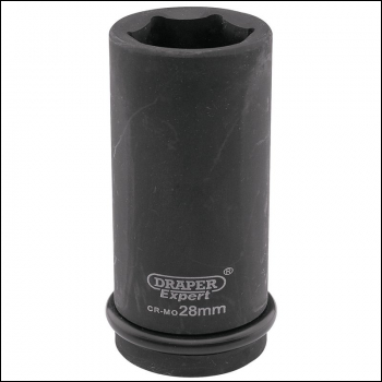 Draper 419D-MM Draper Expert HI-TORQ® 6 Point Deep Impact Socket, 3/4 inch  Sq. Dr., 28mm - Code: 05060 - Pack Qty 1