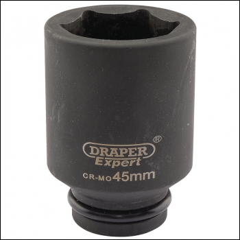 Draper 419D-MM Draper Expert HI-TORQ® 6 Point Deep Impact Socket, 3/4 inch  Sq. Dr., 45mm - Discontinued - Code: 05076 - Pack Qty 1