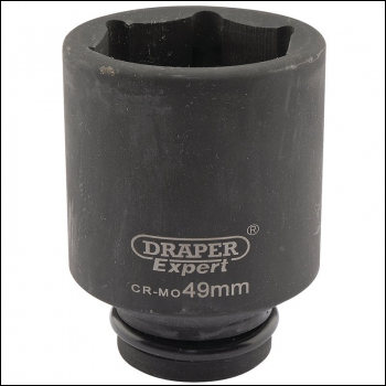Draper 419D-MM Draper Expert HI-TORQ® 6 Point Deep Impact Socket, 3/4 inch  Sq. Dr., 49mm - Code: 05080 - Pack Qty 1