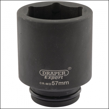 Draper 419D-MM Draper Expert HI-TORQ® 6 Point Deep Impact Socket, 3/4 inch  Sq. Dr., 57mm - Code: 05086 - Pack Qty 1